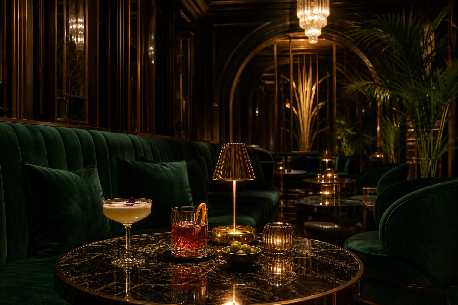 VIP salon s koktejly